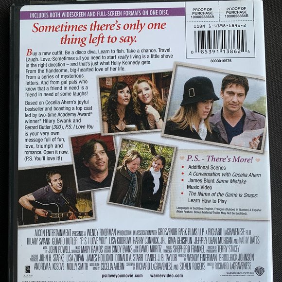 3 DVDs:The Notebook, P.S. I Love You, & The Holiday (2 Rom. Comedies and 1 Rom.) - Picture 2 of 4
